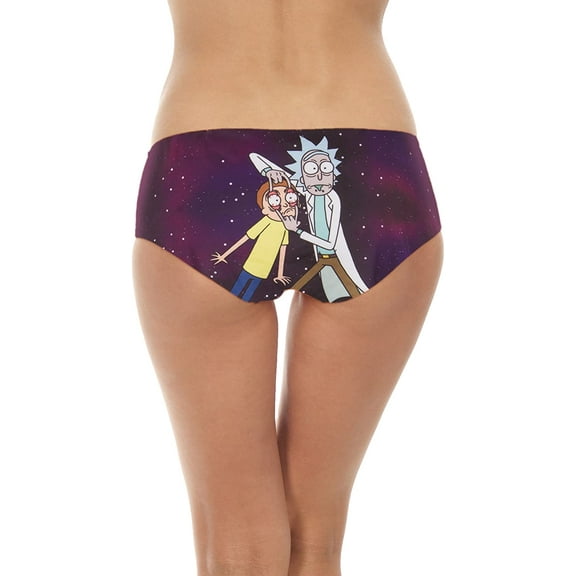 Rick and Morty Eye Pop Space Hipster Purple Panty