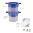 thumbnail image 4 of Tovolo Silicone Ice Mold Set, Faceted Diamond and Heart Large Ice Molds for Cocktail Drinks, 4 Pack, 4 of 9