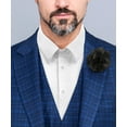 thumbnail image 3 of Vittorio Vico Men's Formal Solid Flower Lapel Pin: Flower Pin Suit Accessories Pins for Suit or Tuxedo, 3 of 7