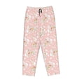 thumbnail image 4 of Naloa Easter Bunny Print Women’s Ultra-Soft Comfy Pajama Lounge Pants with Pockets & Drawstring, 4 of 8