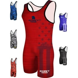 ASICS Men s Wicked Wrestling Singlet Navy White Large Walmart