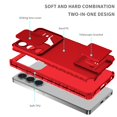 thumbnail image 3 of Decase for Samsung Galaxy S25 Ultra Case with Slide Cover, Silicone TPU Bumper Tough PC Cover with Kickstand, Military Shockproof Protective Phone Case for Samsung S25 Ultra,Red, 3 of 10
