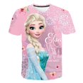 thumbnail image 1 of Camisetas de Frozen 2 para niñas, camisetas de dibujos animados para niñas, camisetas, ropa para niños, ropa para niños, camisetas gráficas de Elsa Anna, disfraces 13T Gao Jinjia LED, 1 of 2