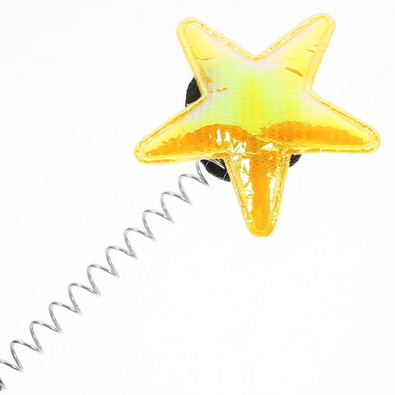 HONMEET 5-Pack Yellow Star Hair Accessories Set with Soft Comfortable Party Headbands for Kids and Adults