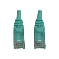 Eaton Tripp Lite Series Cat6a 10G Snagless Molded UTP Ethernet Cable RJ45 M/M PoE Aqua 50 ft. 15.2 m