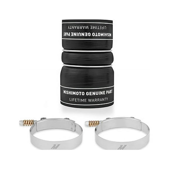 Mishimoto MMBK-F2D-03HL Factory-Fit Hot-Side Lower Boot Kit Compatible With Ford 6.0 Powerstroke 2003-2007 Black