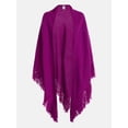 thumbnail image 4 of Scenario Women's Fringe Shawl, Berry Bright, 4 of 4