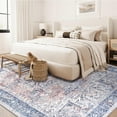 thumbnail image 4 of Lochas Vintage Accent Rugs Distressed Print Area Rug Low Pile Carpet for Living Room Bedroom Home Decor,Blue,6'x9', 4 of 6