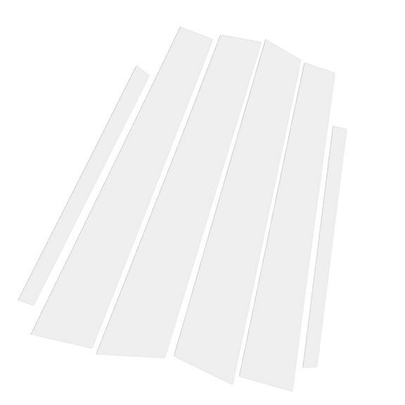 6 Pcs Door Pillar Window Trim for Honda Accord 2013-2017 Plastic Chrome Silver Tone Replace