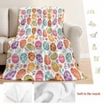 thumbnail image 5 of Easter Eggs Blanket Soft Cozy Warm Throw Blanket for Couch, Plush Fuzzy Flannel Fleece Blankets for Sofa, Colorful Eggs Spring Flowers Leaves Garden Plants Bed Blankets Gifts for Men, 32"x48", 5 of 9