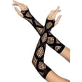 thumbnail image 3 of YooGuoGuo Women's Faux Wrap Industrial Fishnet Arm Warmers, 3 of 3