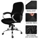 thumbnail image 5 of Funda para silla de oficina Tatuo, universal, giratoria, negra, 5 of 6