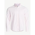 thumbnail image 5 of Free Assembly Men's Button Front Oxford Shirt with Long Sleeves, Sizes S-3XL, 5 of 5