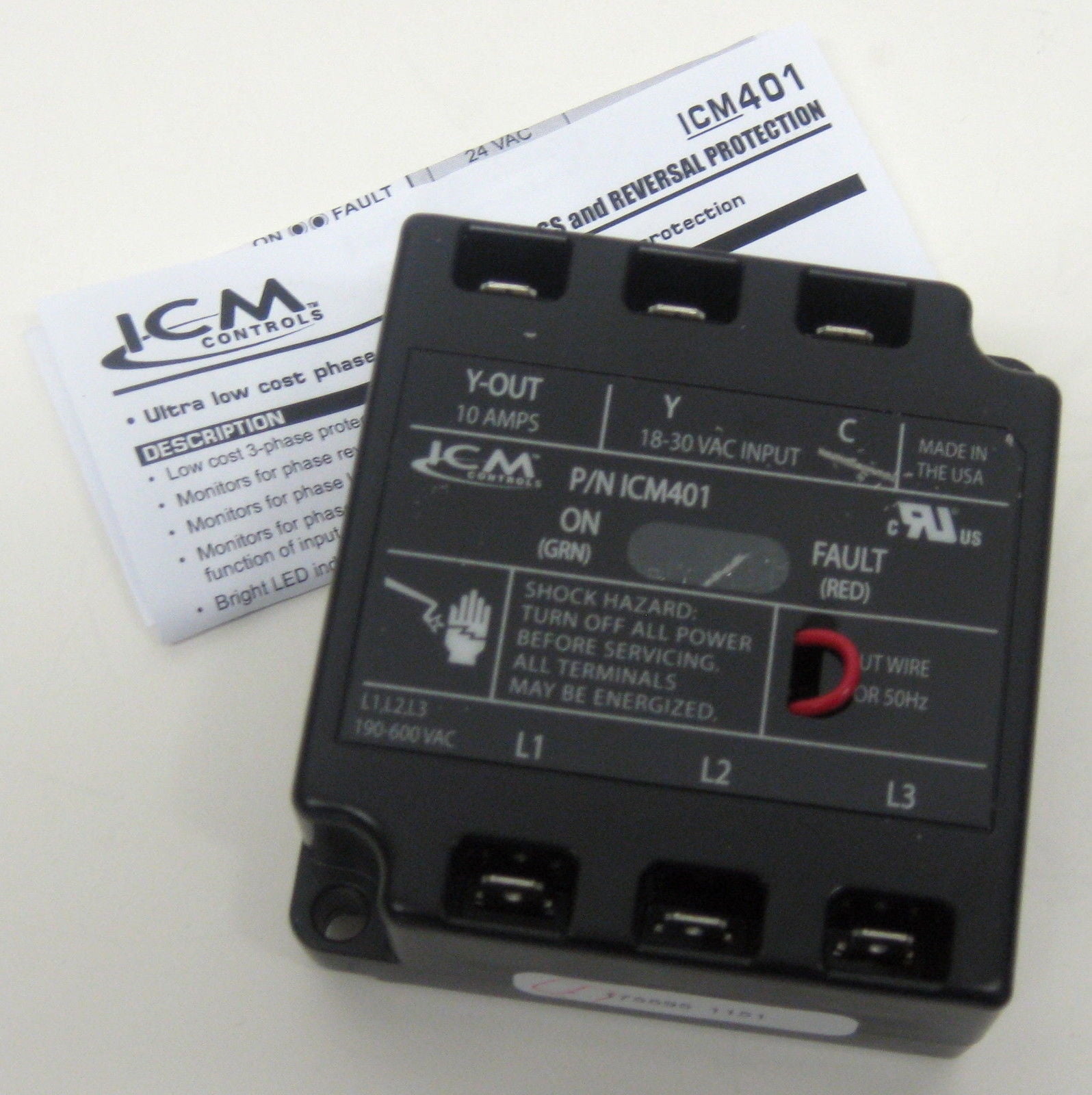 ICM401 ICM ThreePhase Line Voltage Monitor Loss Protector