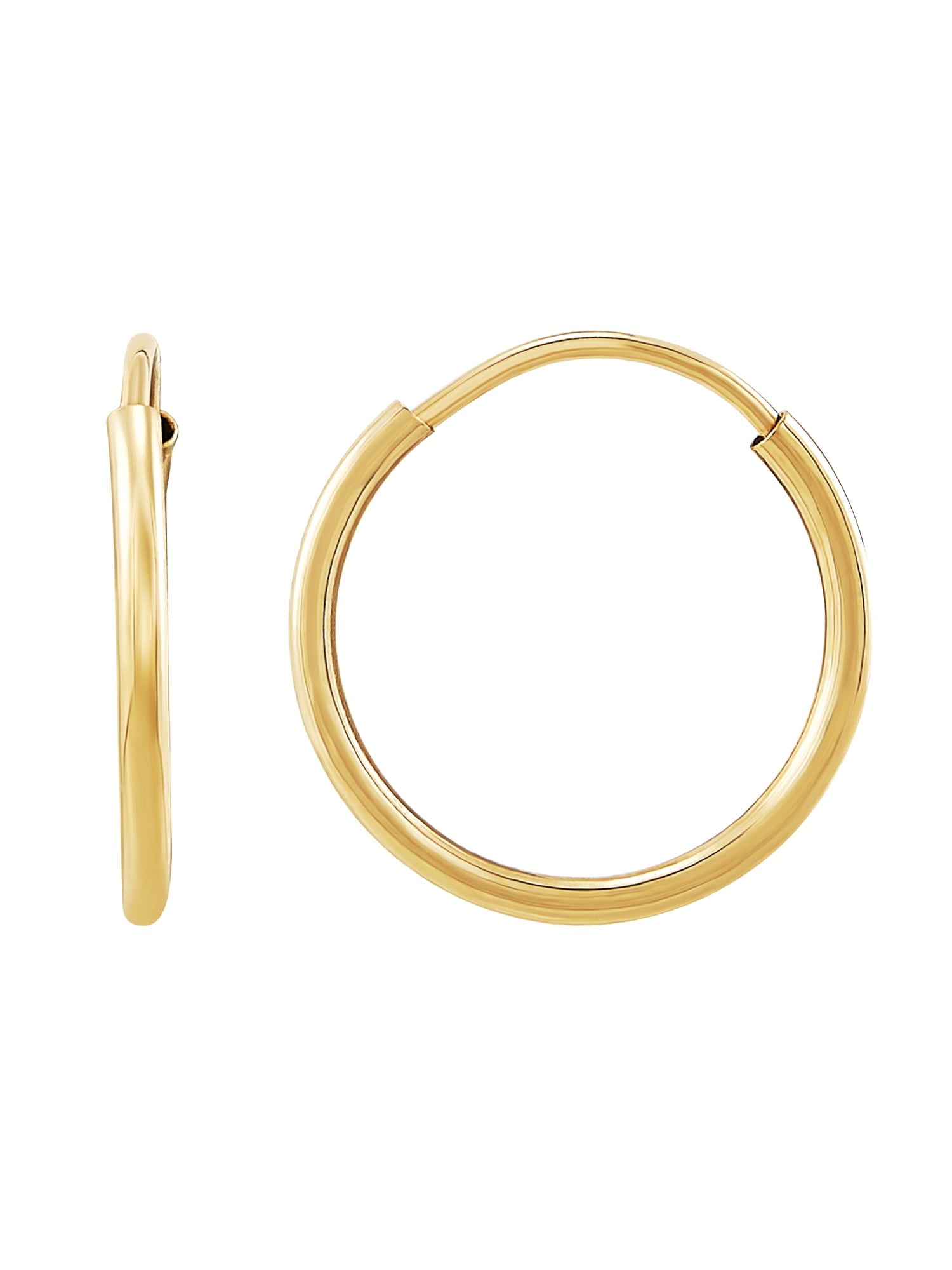 2.6 Grams A PAIR OF Fine 9 Ct Gold Spiral Hoop Earrings