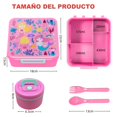 thumbnail image 3 of Lonchera Bento Box para Ni&ntilde;os：Caja de Almuerzo de 4 Divisiones a Prueba de Fugas, Fiambrera con Termos Aislados, Recipiente para Lunch Port&aacute;til con Cuchara Tenedor, Lu, 3 of 7