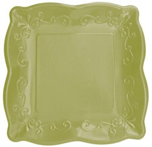 11” Hefty Celadon Platter