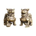 thumbnail image 4 of Estatuilla de león Baoblaze Feng Shui Decoración Mini Estilo chino, 4 of 8