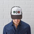 thumbnail image 6 of CafePress - Peace Love Bocce - Adjustable Unisex Printed Trucker Hat with Mesh Back, 6 of 8