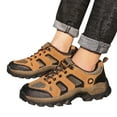 thumbnail image 2 of HBFAGFB Chaussures pour Hommes Mode Semelle Plate Confortables Chaussures à Lacets Espadrilles pour Hommes Sortie Brun Taille 44, 2 of 8