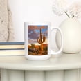 thumbnail image 3 of 15 fl oz Ceramic Mug, Arizona, Javelina and Cactus, Dishwasher & Microwave Safe, 3 of 5