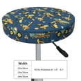 thumbnail image 2 of Uemuo Modern Excavator Pattern Round Bar Stool Seat Covers Washable Stool Cushion Slipcover Elastic Bar Chair Covers-14 inch, 2 of 7
