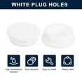 thumbnail image 2 of Uxcell 2Pcs White Plug Holes,Rubber Button Plug for 43-44mm/1.69-1.73" Hole, 2 of 6