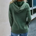 thumbnail image 5 of Ichuanyi Womens Fall Tops, Women Fashion Casual Solid Color Pullover High Neck Hooded Sweater, 5 of 8