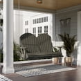 thumbnail image 2 of Wildridge Heritage Porch Swing, Dark Gray - Outdoor Weather Resistant Recycled Plastic Furniture for Patio, 2 of 4