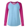 thumbnail image 5 of biudgviw Fall Tops for Women Crew Neck Long Sleeve Oversized T Shirts Loose Fit Lightweight Tee Vacation Beach Blouses, 5 of 5