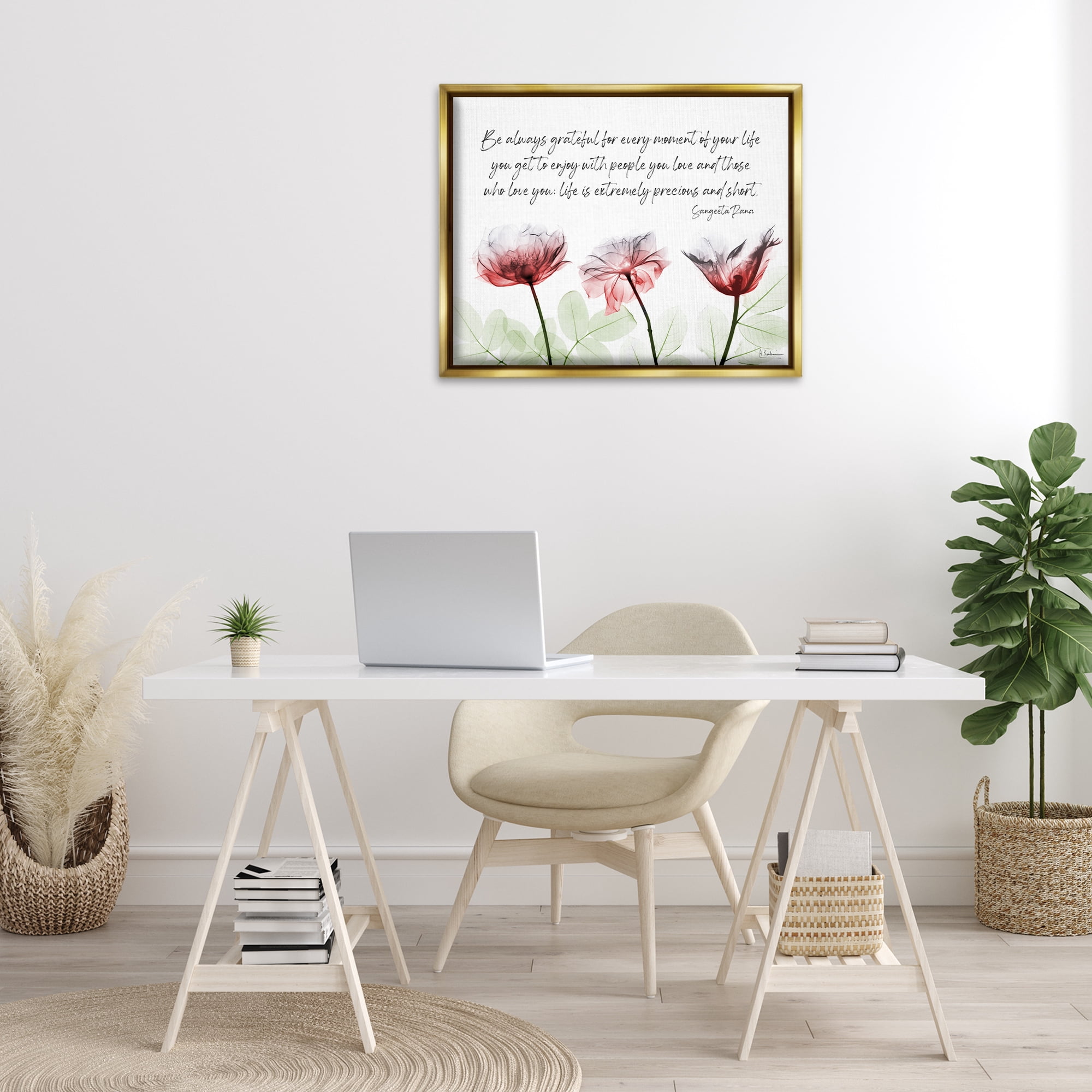 Stupell Industries Precious Faith Quote Religious Painting Gold Floater Framed Art Print Wall Art, 31 x 25