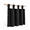 Black-52"W x 108"L (Pack of 2), variant on Short Curtafor Bathroom Window Boho Linen Cafe Sheer Small Bedroom Cream