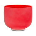 thumbnail image 6 of TOPFUND 440Hz Red C Note 14 inch Crystal Singing Bowl Root Chakra with Heavy Duty Carrying Case and Suede Stick, 6 of 7
