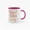 Pink, variant on 11 Ounce "Good Vibes Only" Ceramic Mug with Colorful Inner Lining - Inspirational Quote Coffee Cup with Starry Design