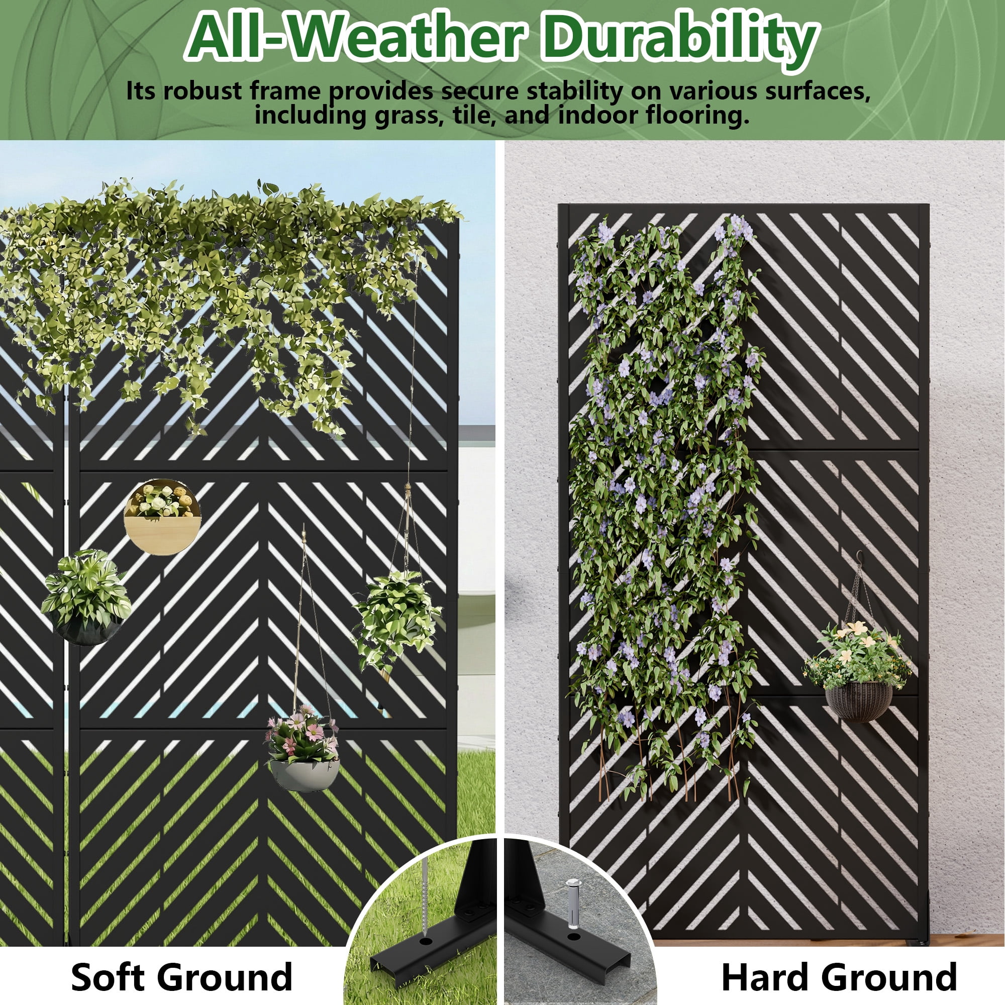 Privacy Metal Screen Fence Panel