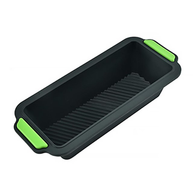 Worallymy Silicon Bicolor Bakeware Oblong Toast Bake Mold Antiadherente Bandeja para hornear resistente a altas temperaturas Gris oscuro Worallymy JD735804986