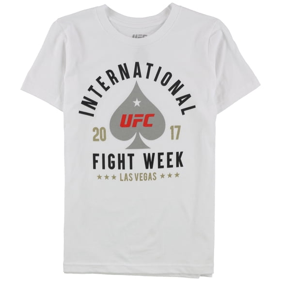 Camiseta gráfica de UFC Boys International Fight Week 2017, blanca, L