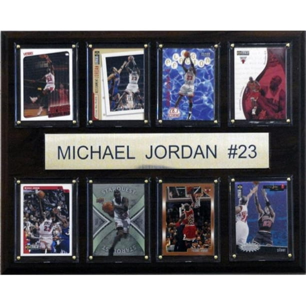 C & I Collectables 1215JORDAN8C NBA Michael Jordan Chicago Taureaux 8 Carte Plaque