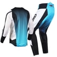 thumbnail image 5 of Willbros Motocross Jersey Pant Combo Men Women Motorcycle MX Gear Set Cycling Offroad Dirt Bike Adult Riding BMX ATV White Blue (Jersey S Pants 30), 5 of 5