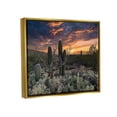 thumbnail image 3 of Stupell Industries Arid Desert Cactus Sunset Photograph Metallic Gold Floating Framed Canvas Print Wall Art, Design by Nathan Larson, 3 of 6