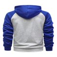 thumbnail image 2 of Contrast Color Long Sleeve Fleece Sweatshirts for Men‘s Hoodies Coat, 2 of 5