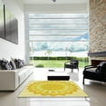 thumbnail image 6 of Ahgly Company Indoor Square Patterned Bee Yellow Area Rugs, 7' Square, 6 of 6