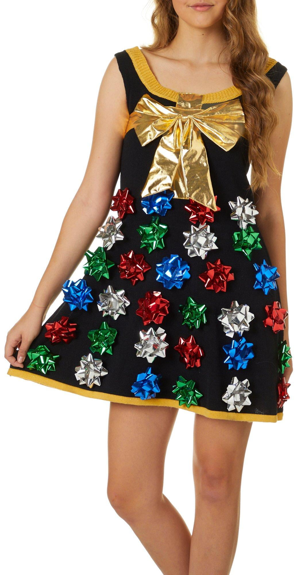 walmart holiday sweater dress
