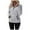 Grey, variant on Sherpa Fleece Quarter Zip Pullover For Women Long Sleeve Fluffy Soft Sweaters Jacket Plus Size Winter Coats With Pockets