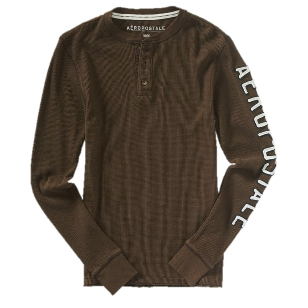 Aeropostale Aeropostale Mens Long Sleeve Henley TShirt