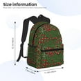 thumbnail image 4 of Daiia Red Snake School Backpack for Men Women, Unisex Large Waterproof Bookbag Schoolbag Casual Daypack for High School/College/Teens/Travel/Work Black, 4 of 8