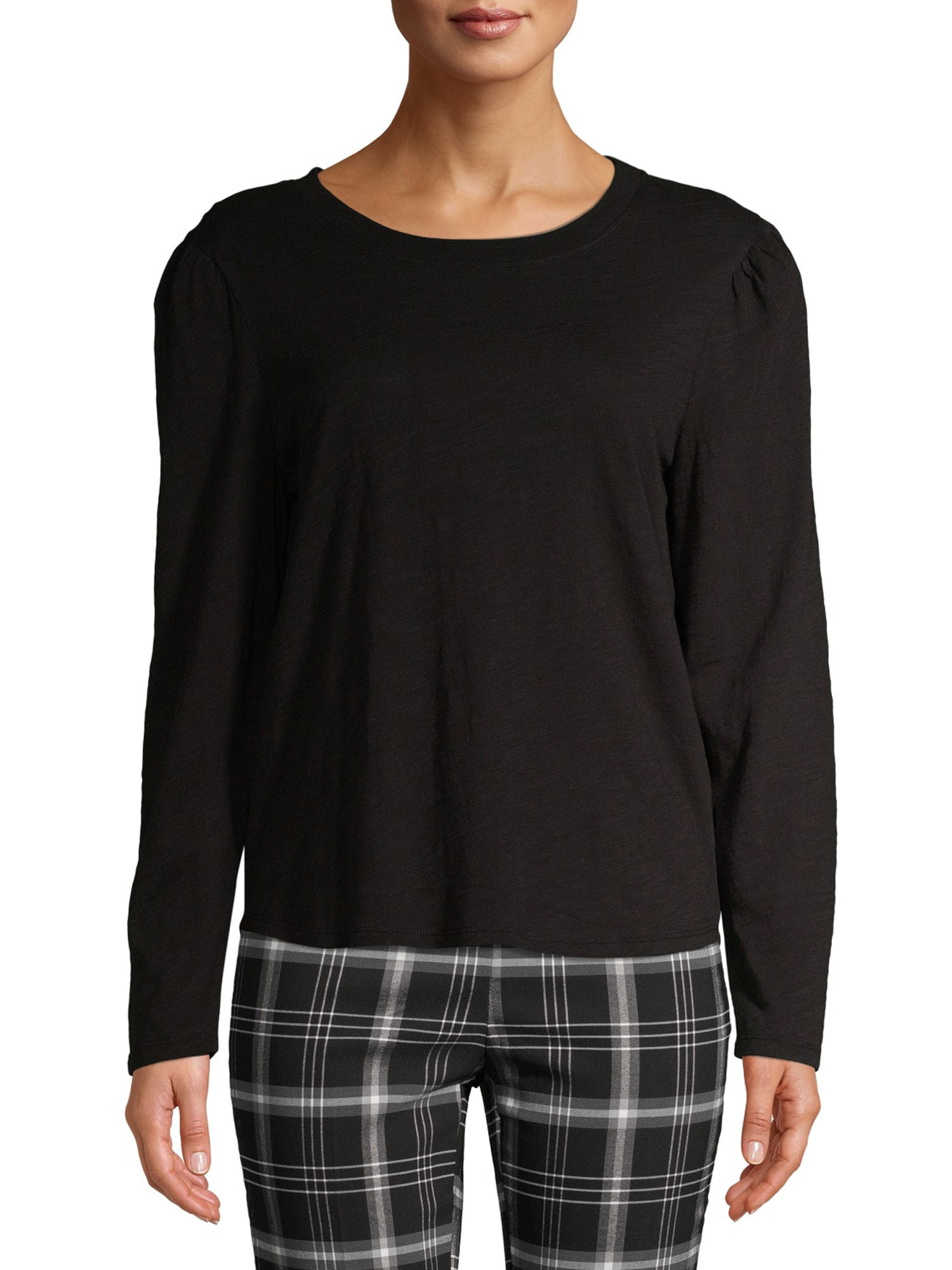 puff sleeve baseball tee