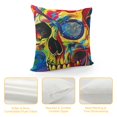 thumbnail image 4 of SHANXI Throw Pillow Covers Gorgeous Skull Gothic Fantasy Square Pillowcases for Home Decor Sofa Car Bedroom Pillow Cases 12x12in, 4 of 5