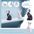 thumbnail image 2 of Halloween Decorations Resin Dog Cat Figurine, Halloween Decor Spooky Animal Statue Ornament for Dia De Los Muertos Style Display,Holiday Decoration for Party Tabletop Display, Home Decor, 2 of 6