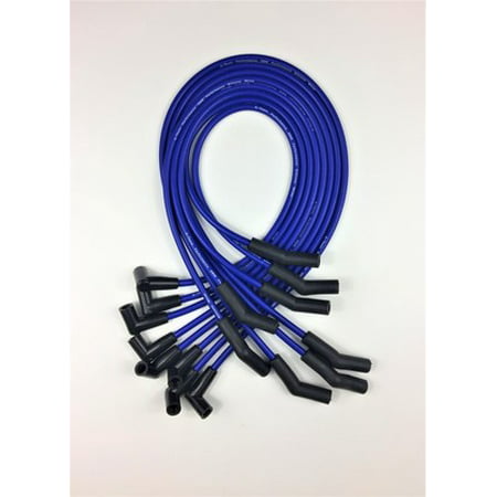 A-Team Performance 8.0mm Blue Silicone Spark Plug Wires SBF Small Block Ford Valve Cover Wires 221 255 260 289 302 351W BOSS